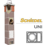 Schiedel UNI готовый комплект одноходового дымохода с вентиляцией