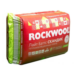 ROCKWOOL Лайт Баттс Скандик толщина 100 мм базальтовый утеплитель