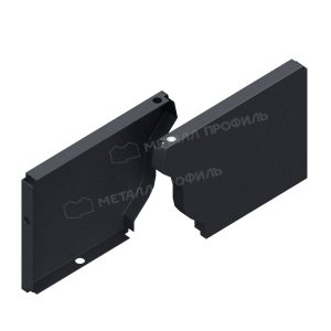 QUADRO FREEZE заглушка желоба Ø120х86 мм RAL7024