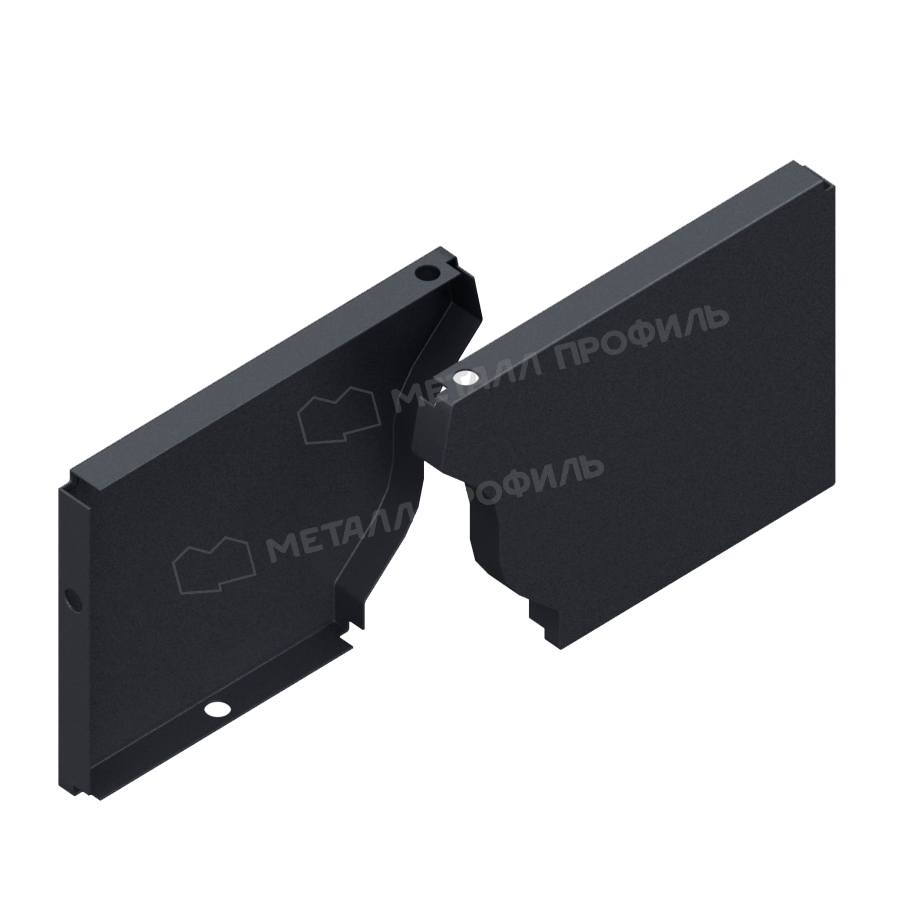 QUADRO FREEZE заглушка желоба Ø120х86 мм RAL7024