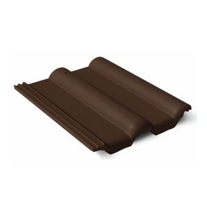 Braas цементно-песчаная черепица рядовая Франкфурт темно-коричневый