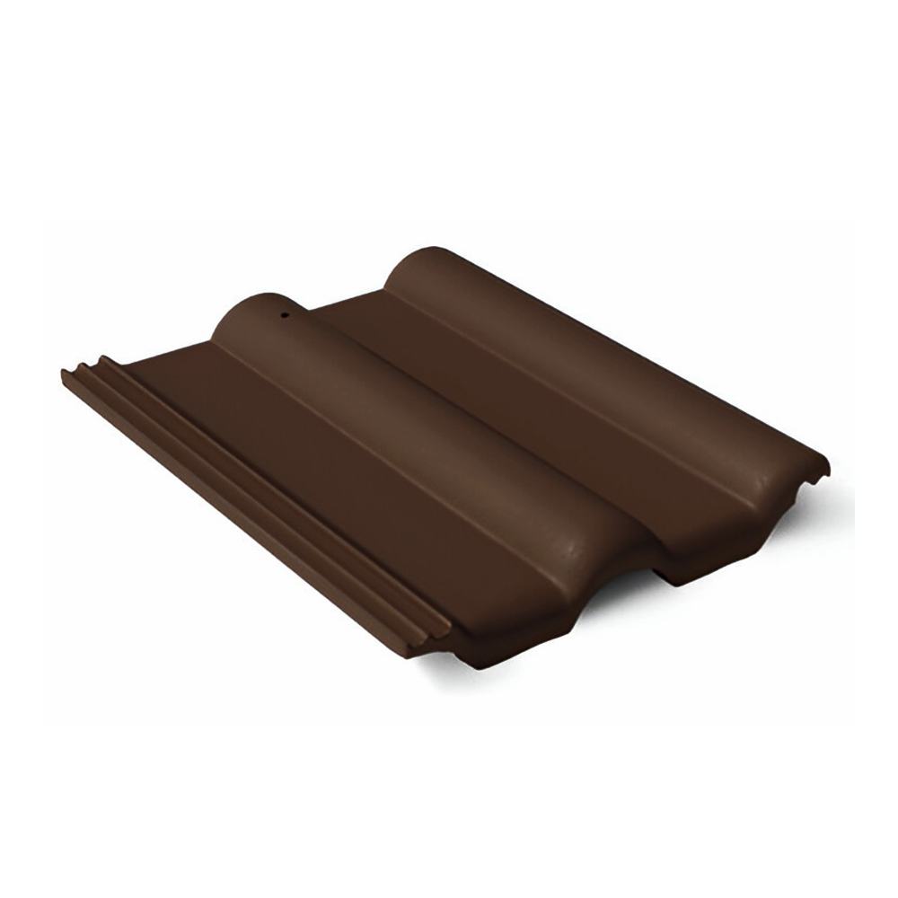 Braas цементно-песчаная черепица рядовая Франкфурт темно-коричневый