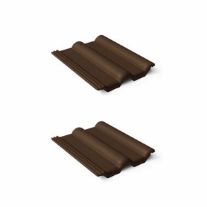 Braas цементно-песчаная черепица рядовая Франкфурт темно-коричневый