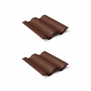 Braas цементно-песчаная черепица рядовая Таунус темно-коричневый