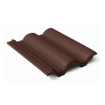 Braas цементно-песчаная черепица рядовая Таунус темно-коричневый