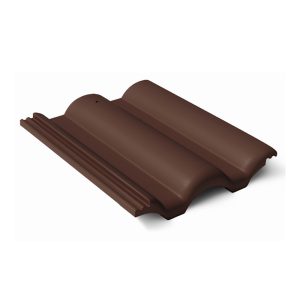Braas цементно-песчаная черепица рядовая Таунус темно-коричневый