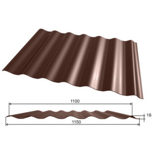 Профнастил МП-18 х 1100-A,B