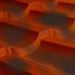 Металлочерепица МП Трамонтана терракот Anticato CLOUDY