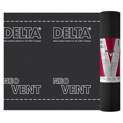 Универсальная диффузионная мембрана DELTA-NEO VENT для монтажа на утеплитель или сплошной настил для гидроизоляции кровли