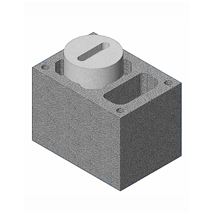 Комплект блок-опора Schiedel UNI одноходовой с вентиляцией