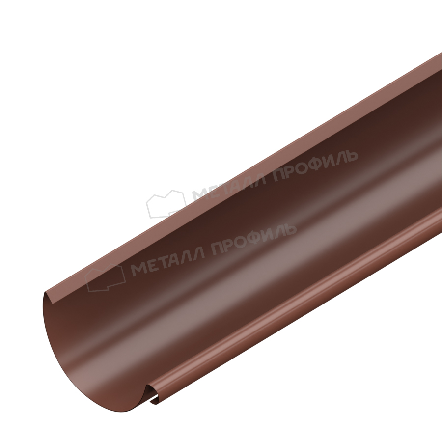 Желоб водосточный GS lite Ø125/90 мм RAL8017 шоколад