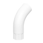 Колено трубы 60º МП Гранд Систем белый RAL9010