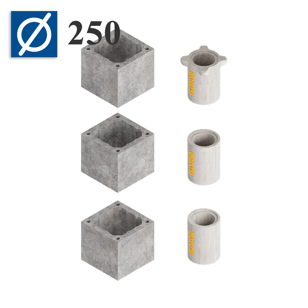 Комплект дымохода 1 м.п. Schiedel ISOTOR без вентканала Ø250 мм