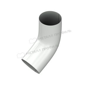 Колено трубы 60º GS lite Ø125/90 мм RAL9003 белый