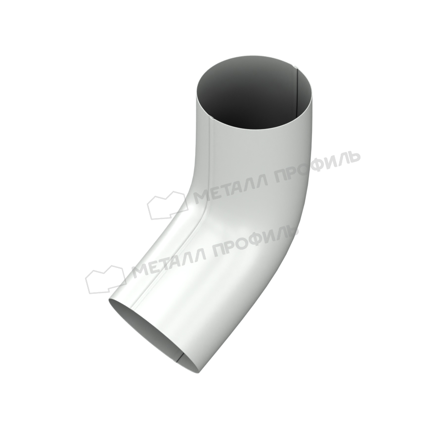 Колено трубы 60º GS lite Ø125/90 мм RAL9003 белый