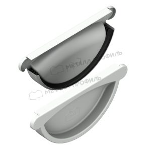 Заглушка желоба GS lite Ø125/90 мм RAL9003 белый