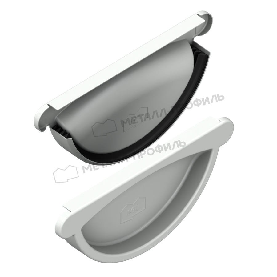 Заглушка желоба GS lite Ø125/90 мм RAL9003 белый