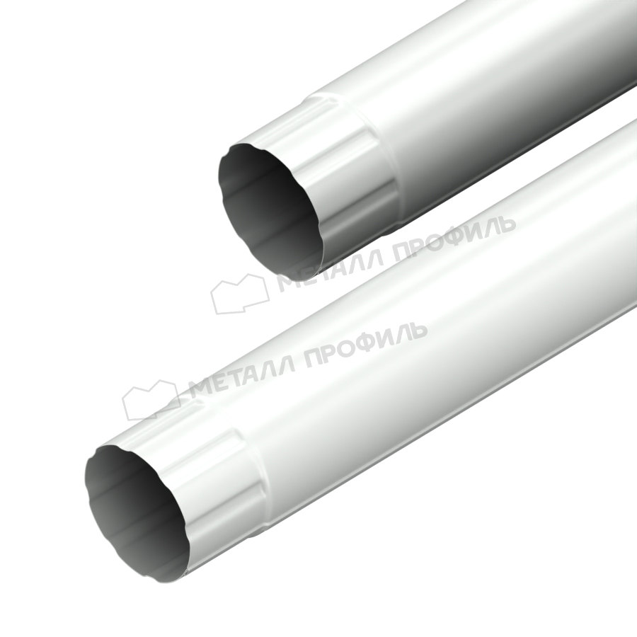 Труба соединительная 1 метр GS lite Ø125/90 мм RAL9003 белый
