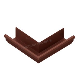 QUADRO FREEZE угол желоба наружный Ø120х86 мм RAL8017