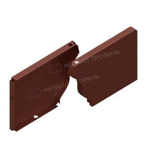 QUADRO FREEZE заглушка желоба Ø120х86 мм RAL8017