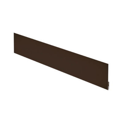 Финишная планка металлическая 2 метра Aquasystem Polyester Matt темно-коричневый 32
