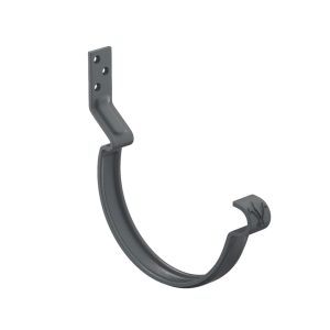 Aquasystem крюк желоба короткий усиленный Ø125/90 мм Polyester RAL7024 темно-серый