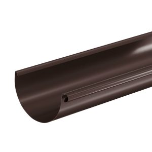 Aquasystem желоб водосточный 3 метра Ø125/90 мм Polyester RR32 темно-коричневый
