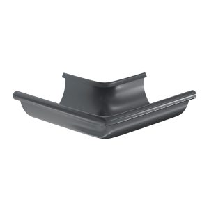 Aquasystem угол желоба внешний 90 градусов Ø125/90 мм Polyester RAL7024 темно-серый