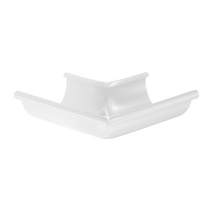 Aquasystem угол желоба наружный 90 градусов Ø125/90 мм Polyester RR20 мраморно-белый