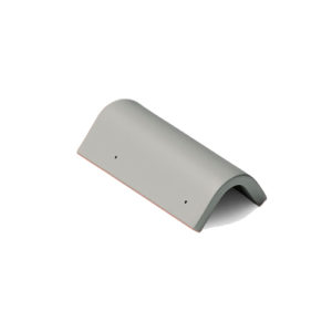 Боковая цементно-песчаная черепица Braas серый