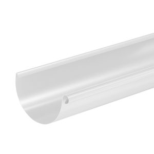 Aquasystem желоб водосточный 3 метра Ø125/90 мм Polyester RR20 мраморно-белый