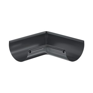 Aquasystem угол желоба внутренний 90 градусов Ø125/90 мм Polyester RAL7024 темно-серый