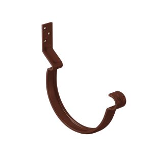 Aquasystem крюк желоба короткий усиленный Ø125/90 мм Polyester RAL8017 коричневый