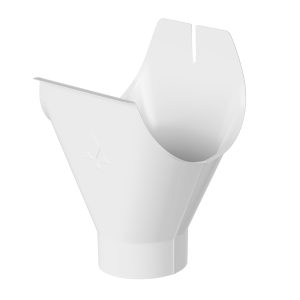 Aquasystem воронка желоба Ø125/90 мм Polyester RR20 мраморно-белый