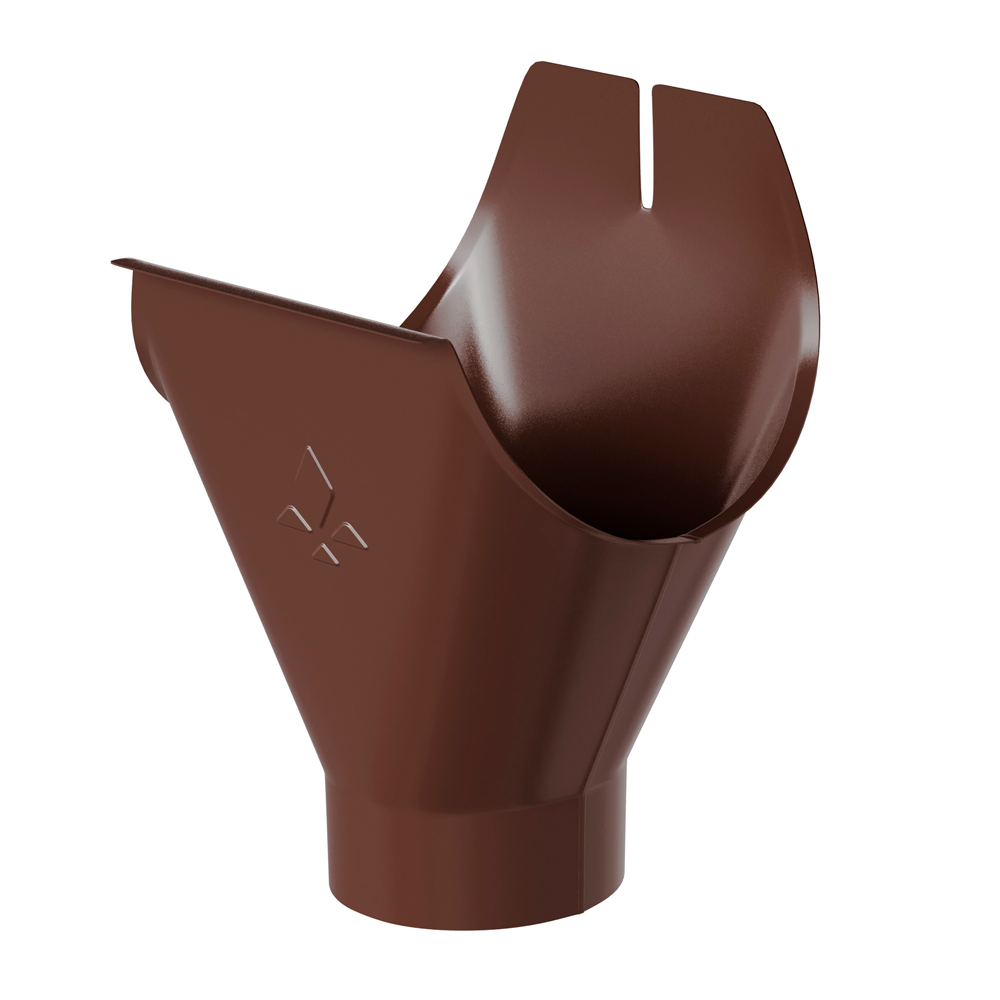 Aquasystem воронка желоба Ø125/90 мм Polyester RAL8017 коричневый