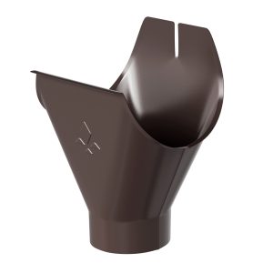 Aquasystem воронка желоба Ø125/90 мм Polyester RR32 темно-коричневый