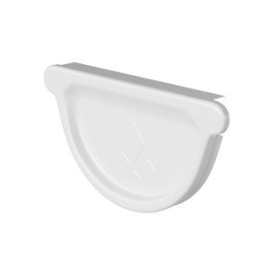 Aquasystem заглушка желоба Ø125/90 мм Polyester RR20 мраморно-белый