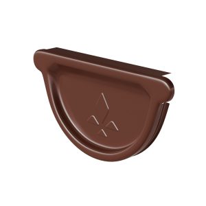Aquasystem заглушка желоба Ø125/90 мм Polyester RAL8017 коричневый