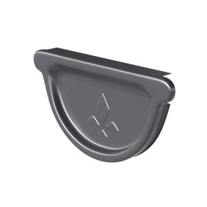 Aquasystem заглушка желоба Ø125/90 мм Polyester RAL7024 темно-серый