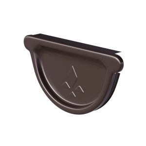 Aquasystem заглушка желоба Ø125/90 мм Polyester RR32 темно-коричневый