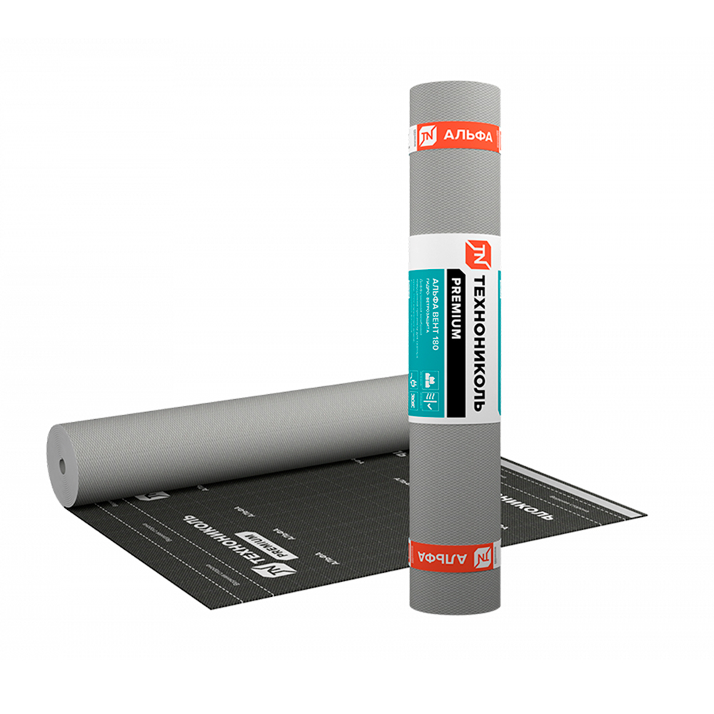 МАСТЕР ВЕНТ 180 Гидро-ветрозащитная диффузионная мембрана ТехноНИКОЛЬ