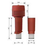 Docke комплект вентиляционного выхода ИЗЛ-160/700 для битумной или фальцевой кровли — изображение 3