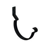 Aquasystem крюк желоба короткий усиленный Ø125/90 мм Polyester RAL9005 черный