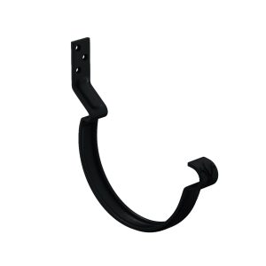 Aquasystem крюк желоба короткий усиленный Ø125/90 мм Polyester RAL9005 черный