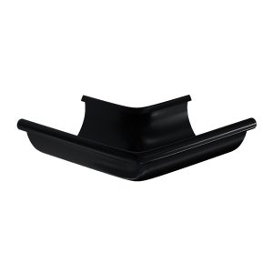 Aquasystem угол желоба внешний 90 градусов Ø125/90 мм Polyester RAL9005 черный