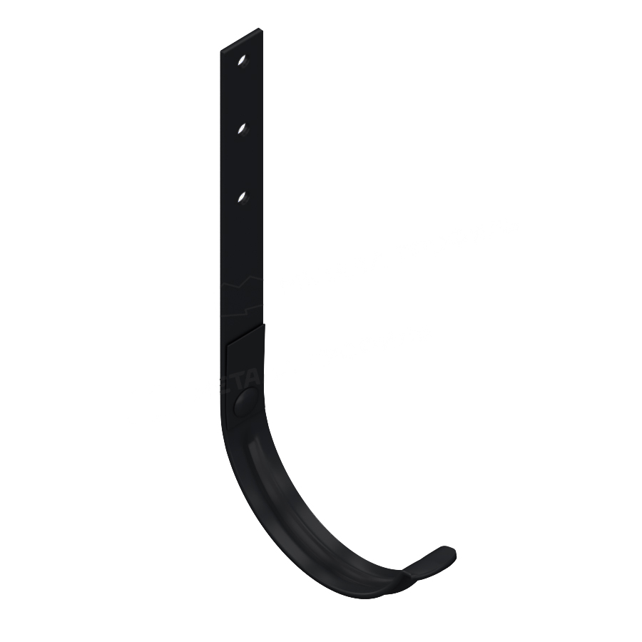 Держатель желоба GS lite Ø125/90 мм RAL9005 черный