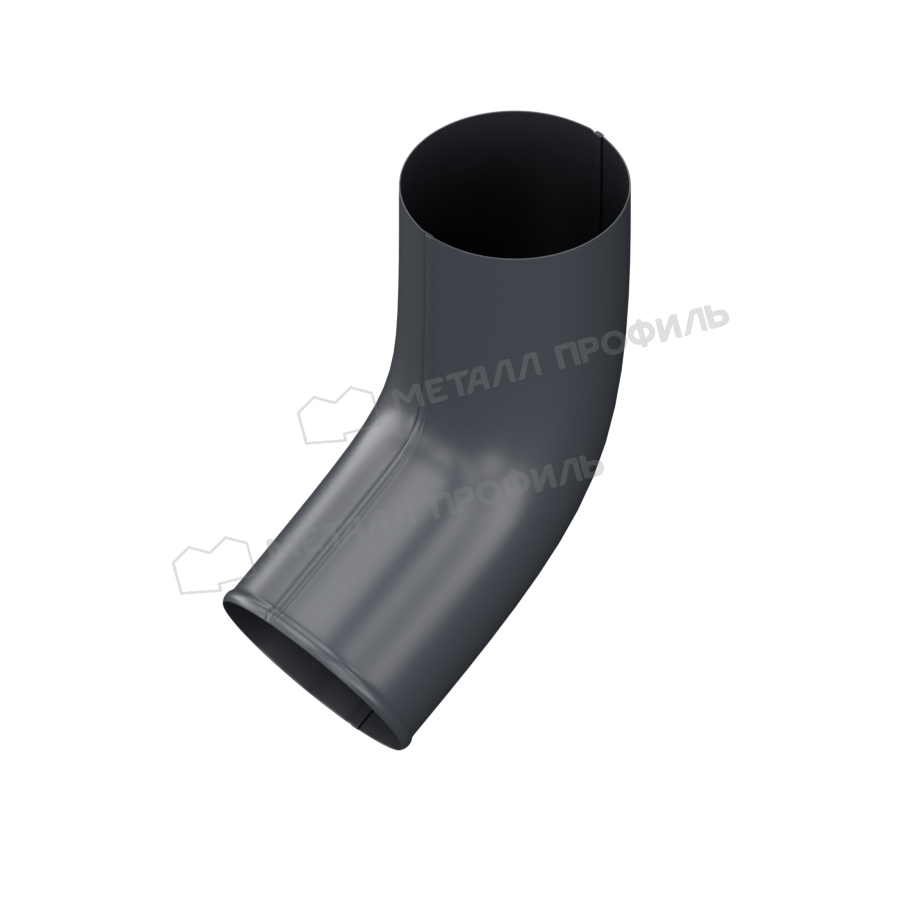 Колено сливное GS lite Ø125/90 мм RAL7024 серый