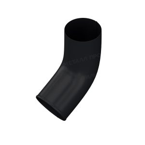Колено сливное GS lite Ø125/90 мм RAL9005 черный