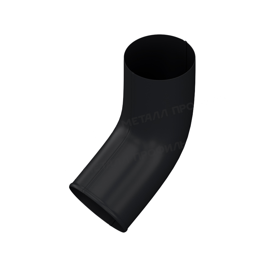 Колено сливное GS lite Ø125/90 мм RAL9005 черный