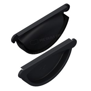 Заглушка желоба GS lite Ø125/90 мм RAL9005 черный